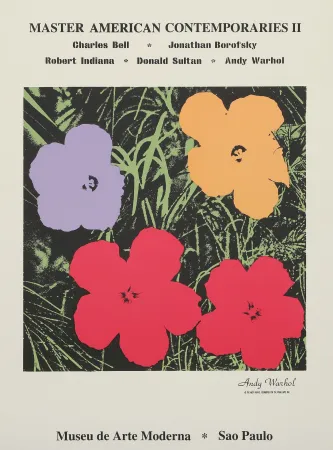 シルクスクリーン Warhol - Poppy Flowers for the Museu de Arte de Moderna, Sao Paulo