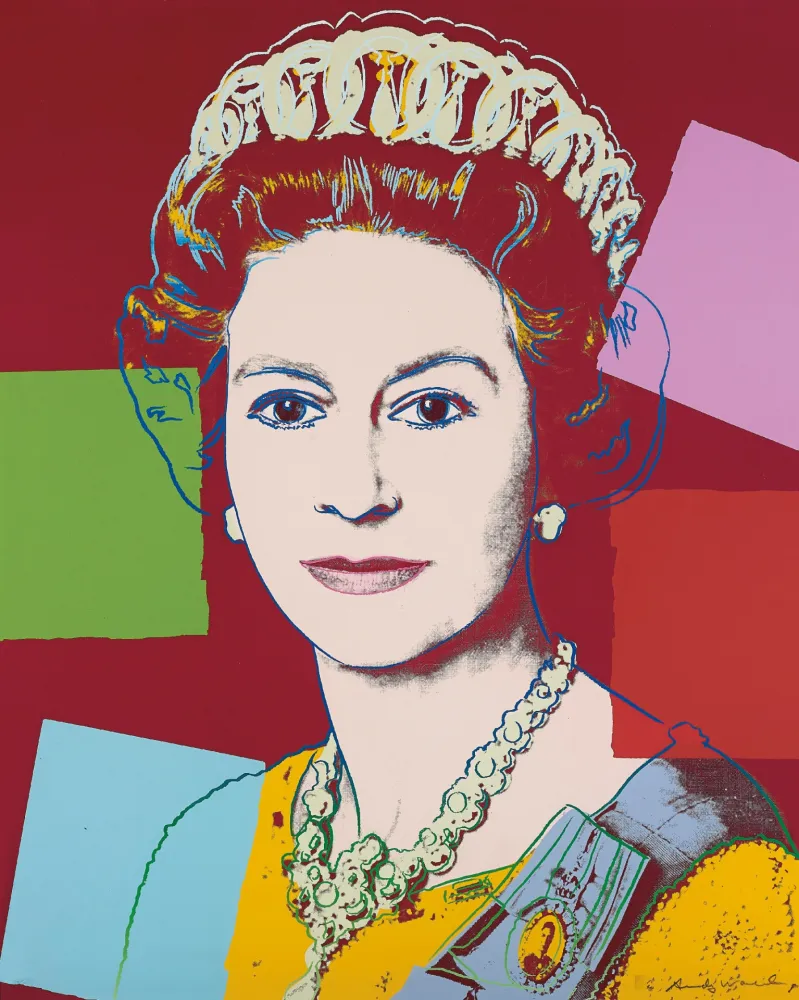 シルクスクリーン Warhol - Queen Elizabeth 334 