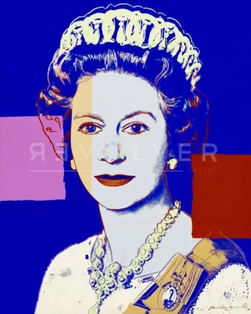 シルクスクリーン Warhol - Queen Elizabeth II 337