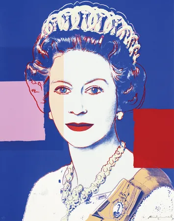 シルクスクリーン Warhol - Queen Elizabeth II 337