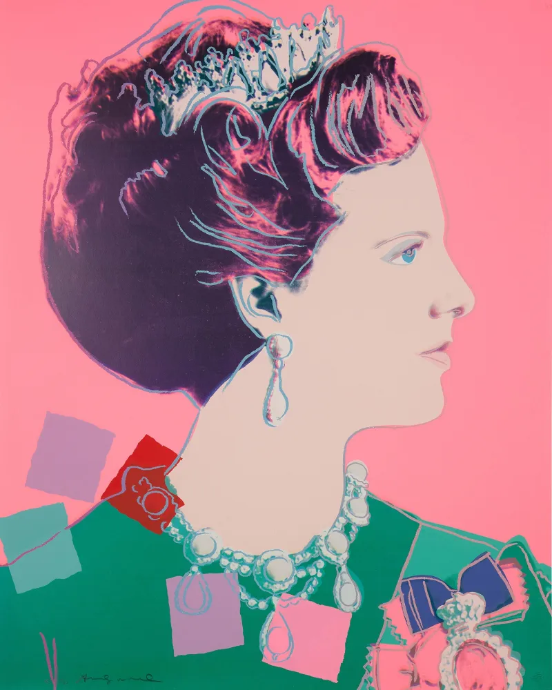シルクスクリーン Warhol - Queen Margrethe II of Denmark (FS II.345)