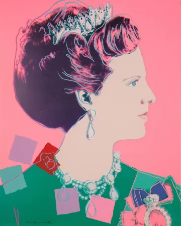 シルクスクリーン Warhol - Queen Margrethe II of Denmark (FS II.345)