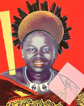 シルクスクリーン Warhol - Queen Ntombi Twala of Swaziland