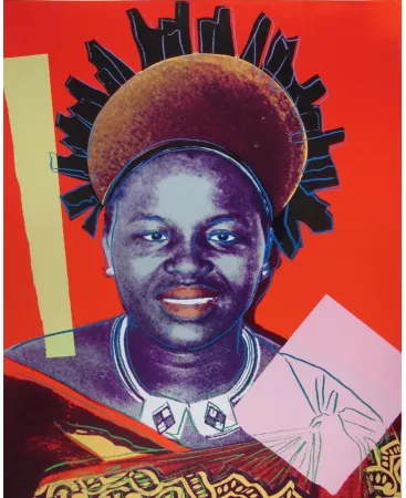 シルクスクリーン Warhol - Reigning Queens: Queen Ntombi Twala of Swaziland