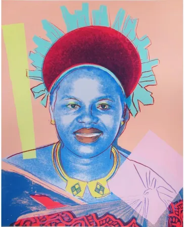シルクスクリーン Warhol - Reigning Queens: Queen Ntombi Twala of Swaziland