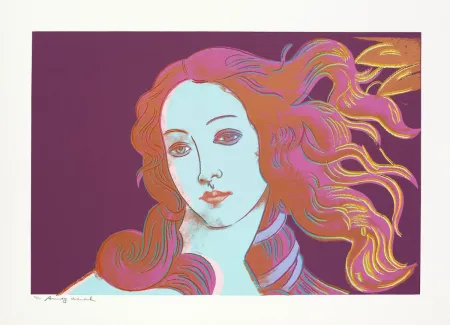 シルクスクリーン Warhol - Sandro Botticelli, Birth of Venus, 1482 (FS II.317)