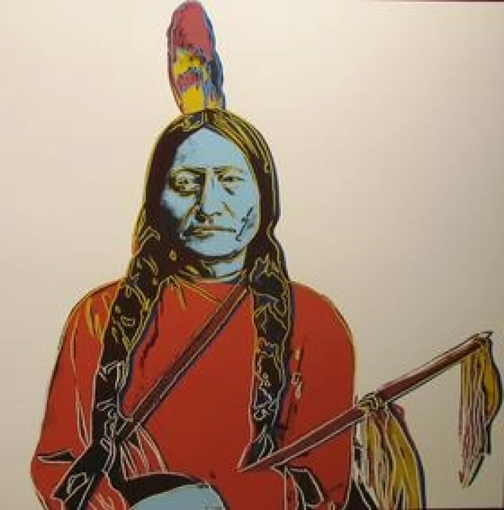 シルクスクリーン Warhol - Sitting Bull