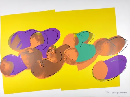 シルクスクリーン Warhol - Space Fruit: Peaches 202