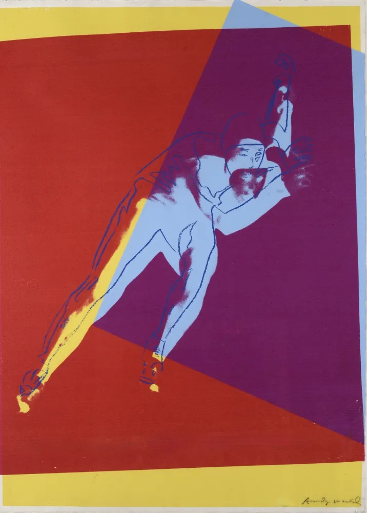 シルクスクリーン Warhol - Speed Skater (from Art and Sports Portfolio)