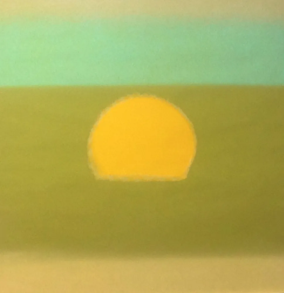 シルクスクリーン Warhol - Sunset (Yellow/Green) (FS II.85)