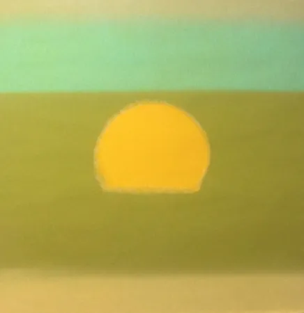 シルクスクリーン Warhol - Sunset (Yellow/Green) (FS II.85)