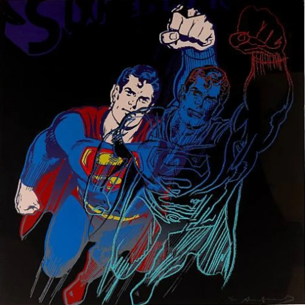 シルクスクリーン Warhol - Superman (II.260) From Myths portfolio