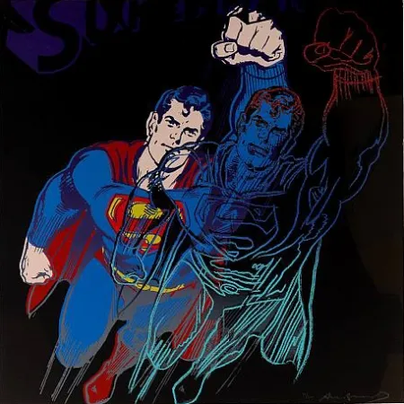 シルクスクリーン Warhol - Superman (II.260) From Myths portfolio