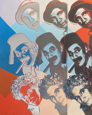 シルクスクリーン Warhol - The Marx Brothers, II.232, from Ten Portraits of Jews of the Twentieth Century