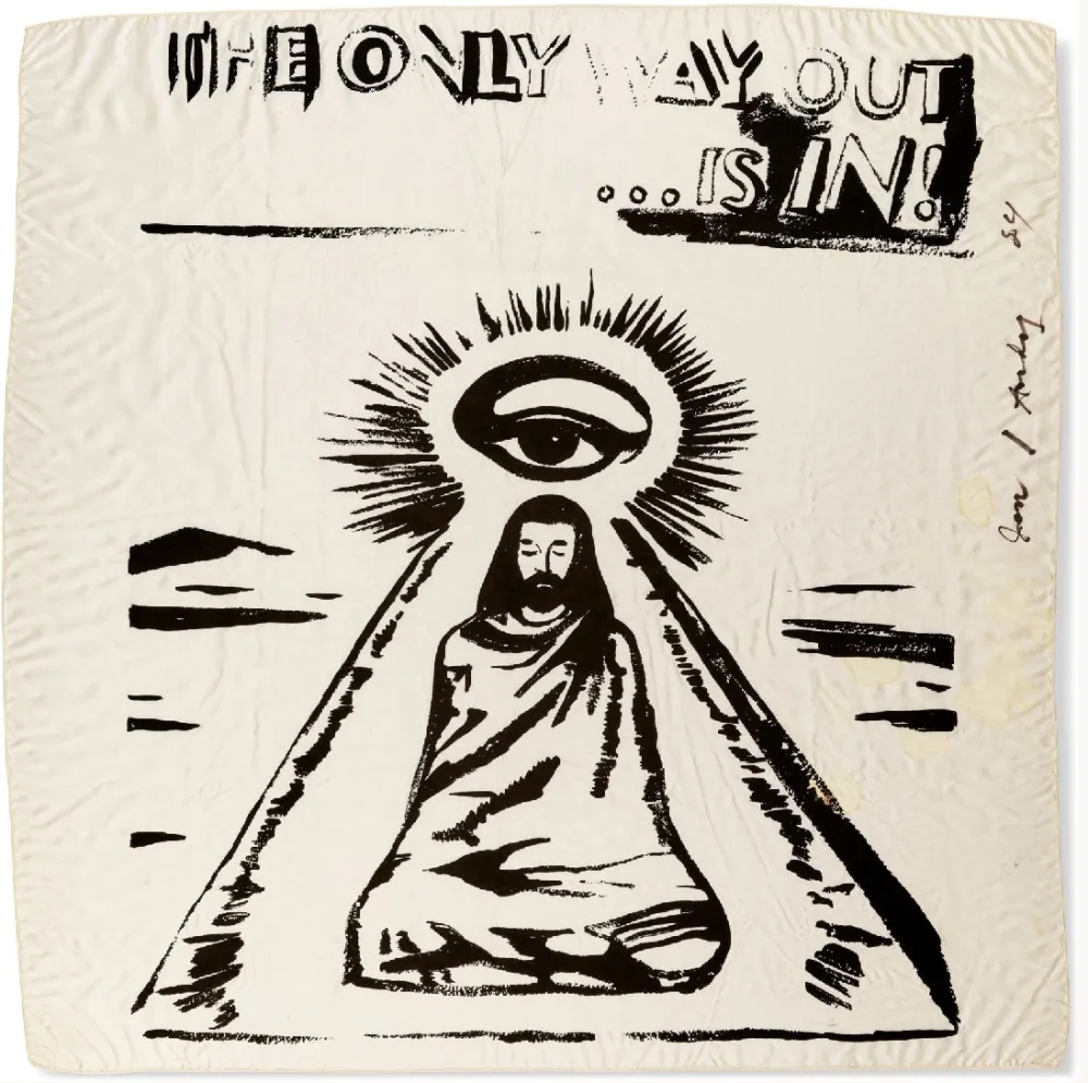 シルクスクリーン Warhol - The Only Way Out is In (FS IIIA.55) (Silk Scarf) 