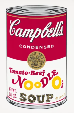 シルクスクリーン Warhol - Tomato-Beef Noodle O's