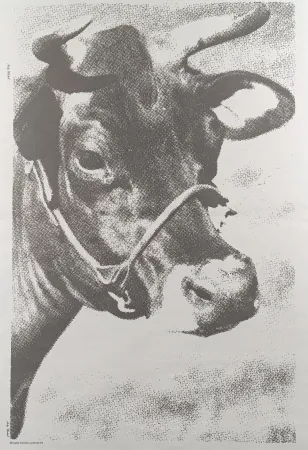 リトグラフ Warhol - Venice Biennale COW