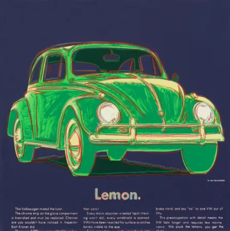 シルクスクリーン Warhol - Volkswagen (F. & S. II.358)