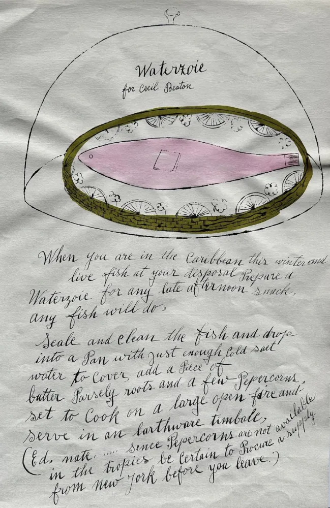 オフセット Warhol - Wild Raspberries IV.126A (Waterzoie for Cecil Beaton)