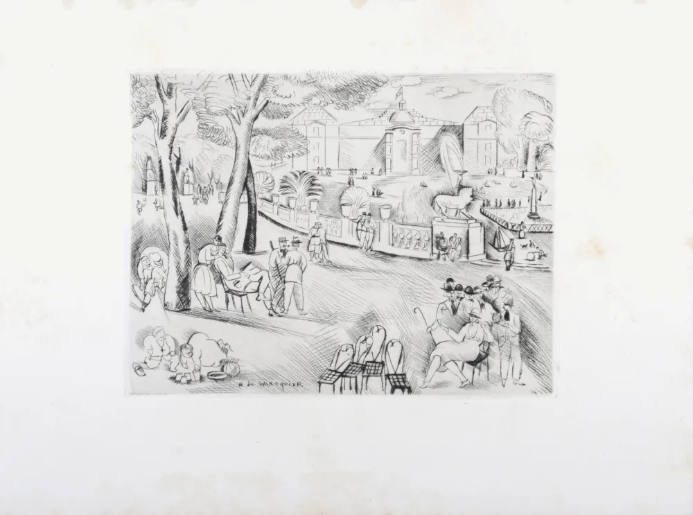 彫版 Waroquier - Jardin du Luxembourg