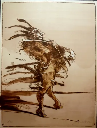 リトグラフ Weisbuch - Il Terore