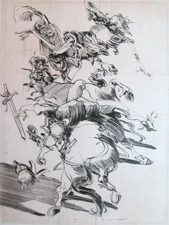 彫版 Weisbuch - LA MORT ET LE CAVALIER