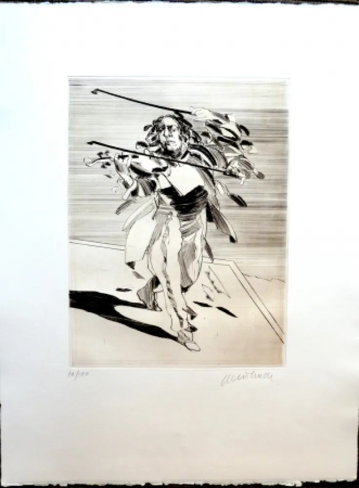 彫版 Weisbuch - Le Violoniste 