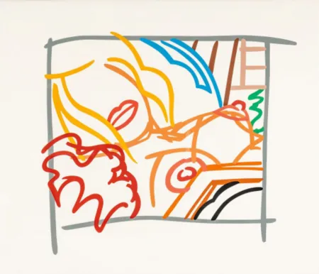 シルクスクリーン Wesselmann - Bedroom Blonde Doodle with Photo