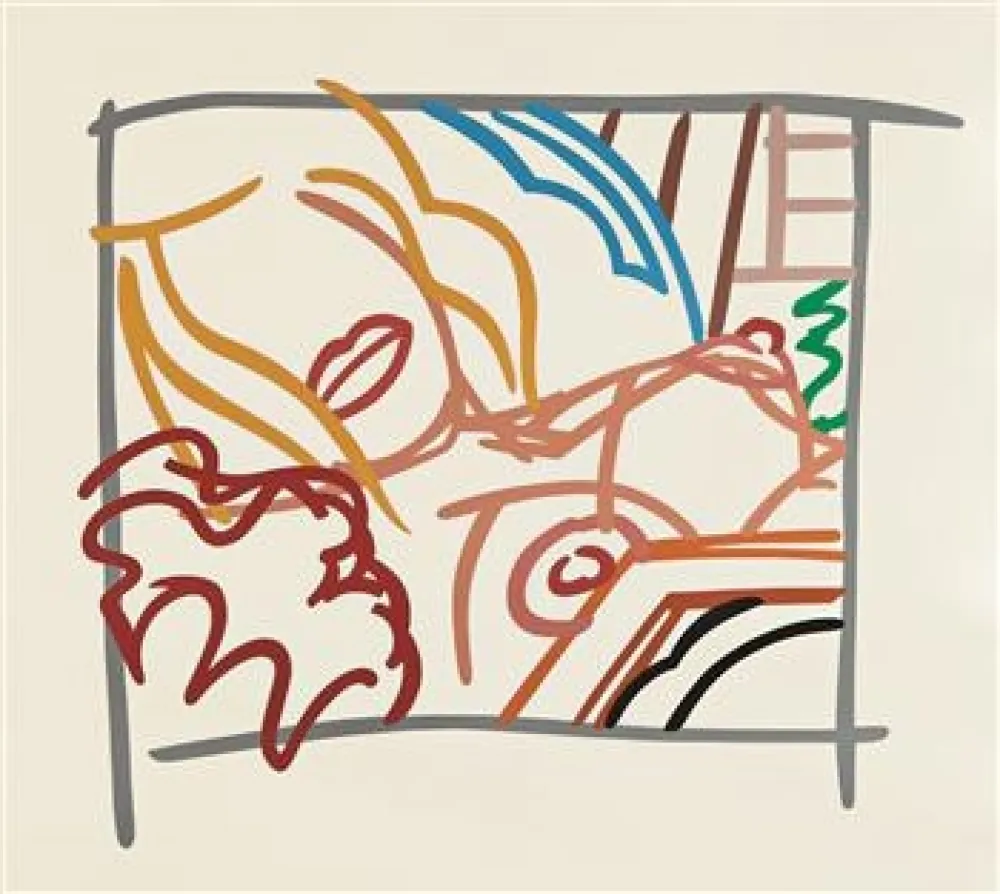 シルクスクリーン Wesselmann - Bedroom Blonde Doodle with Photo