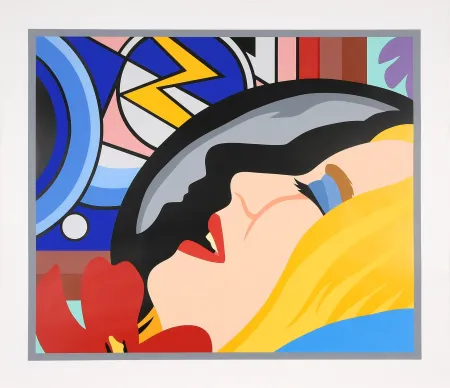 シルクスクリーン Wesselmann - Bedroom Face with Lichtenstein