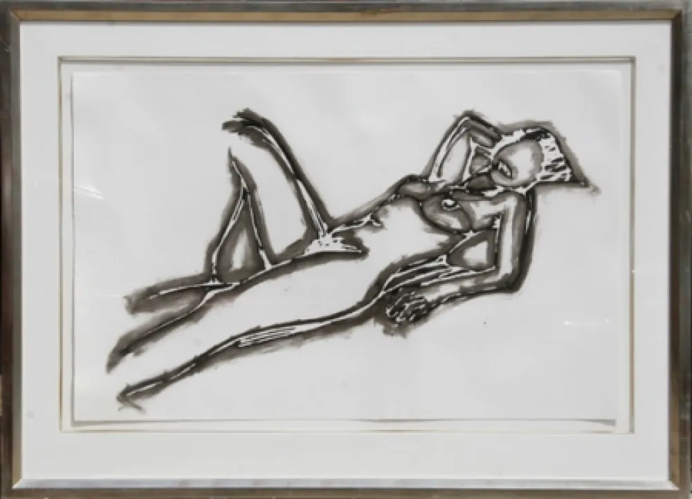 リトグラフ Wesselmann - Monica Lying Down One Arm Up