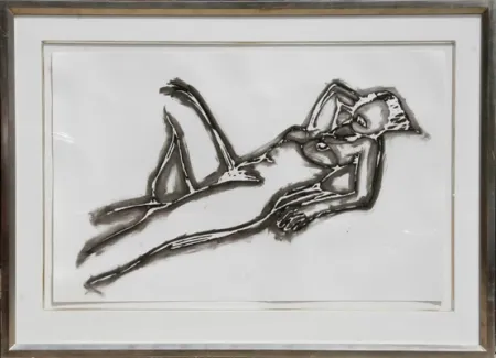 リトグラフ Wesselmann - Monica Lying Down One Arm Up