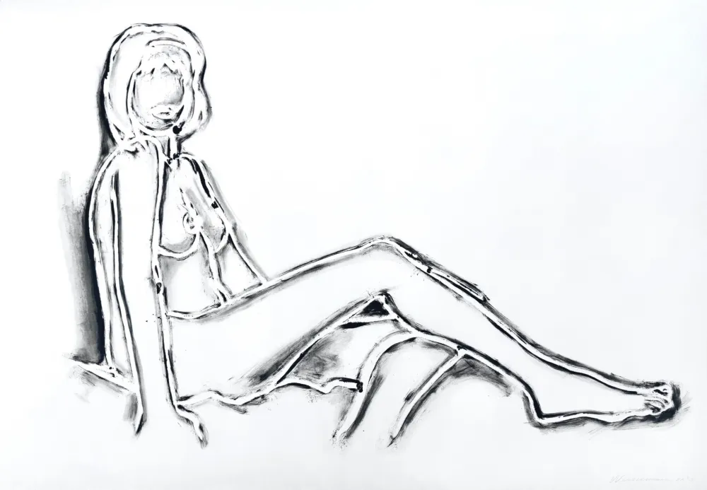 リトグラフ Wesselmann - Monica Sitting