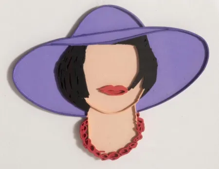 多数の Wesselmann - Monica with a Purple Hat (unique variation)