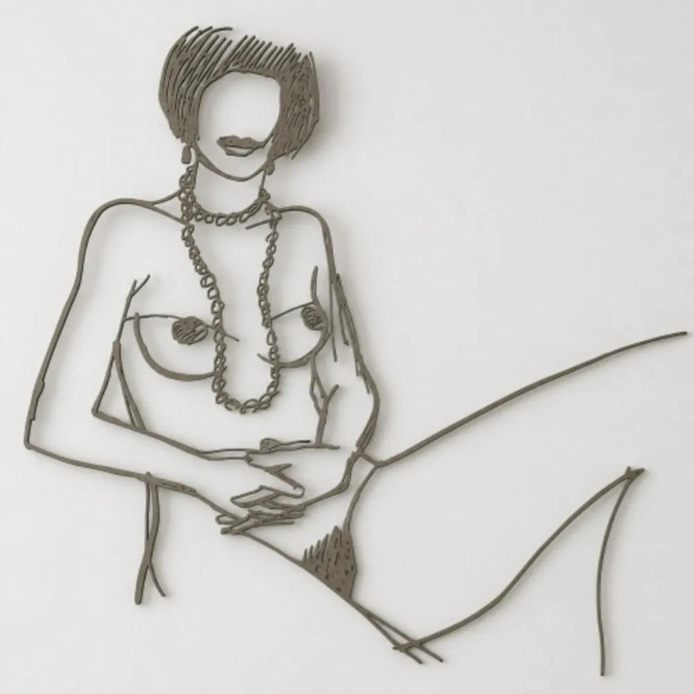 多数の Wesselmann - Monica with Necklace, Hands Folded