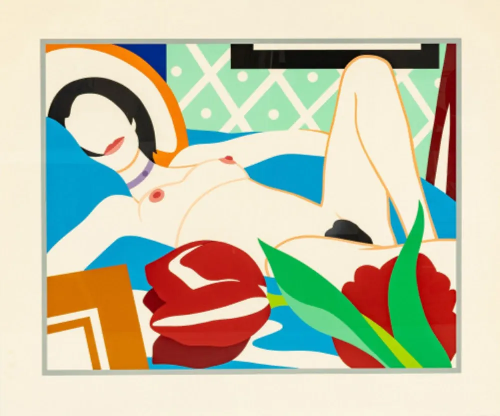 シルクスクリーン Wesselmann - Monica with Tulips