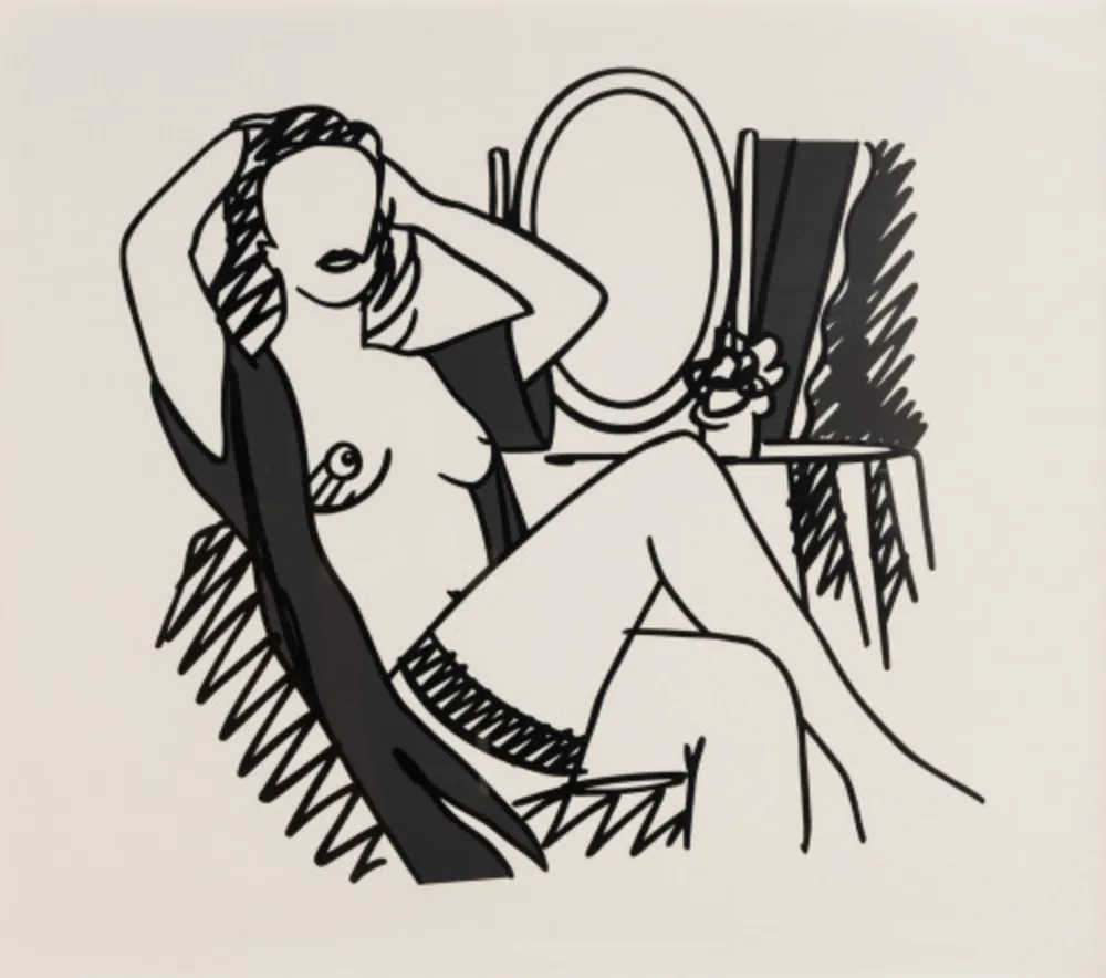 シルクスクリーン Wesselmann - Nude and Mirror