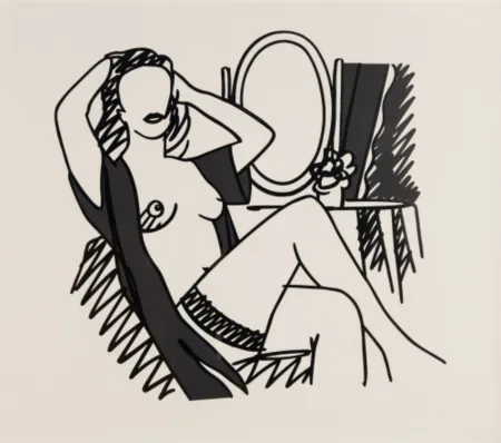 シルクスクリーン Wesselmann - Nude and Mirror