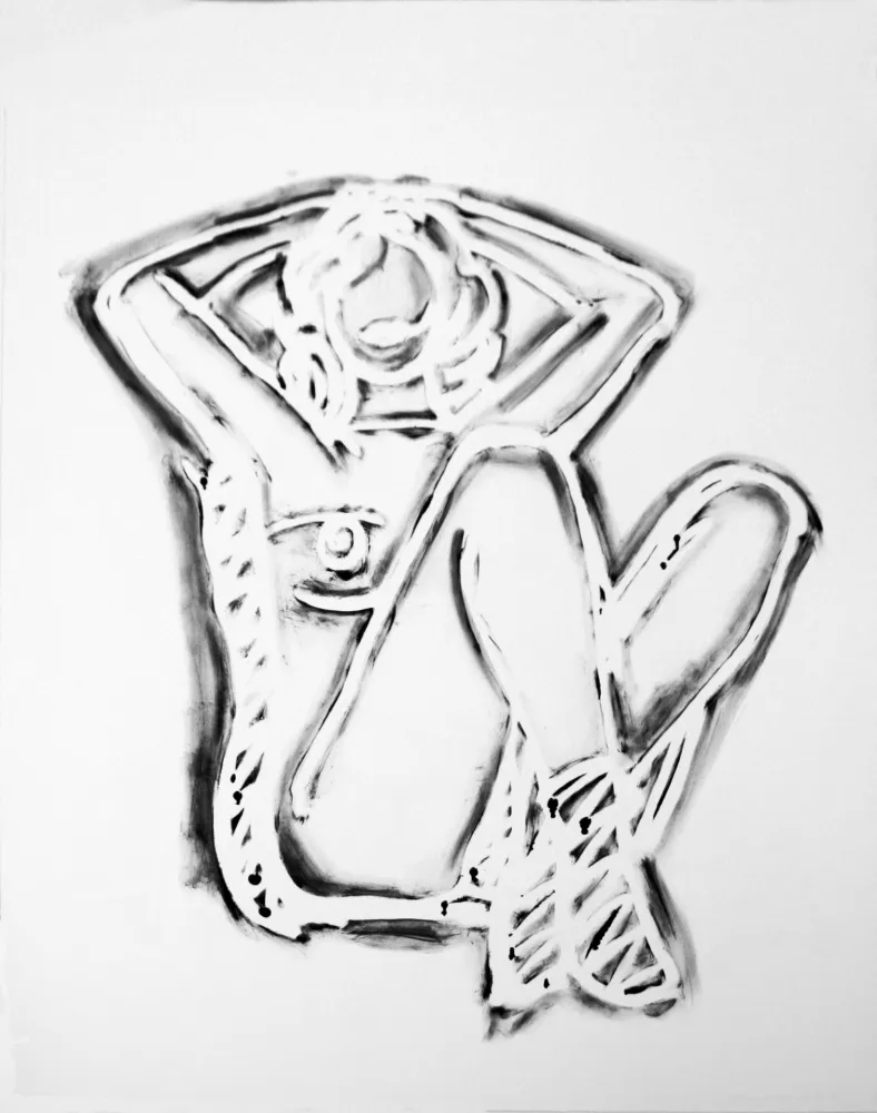 シルクスクリーン Wesselmann - ROSEMARY SITTING STRAIGHT UP