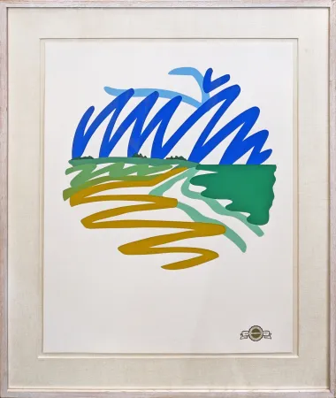 シルクスクリーン Wesselmann - SEASCAPE (ROUND)