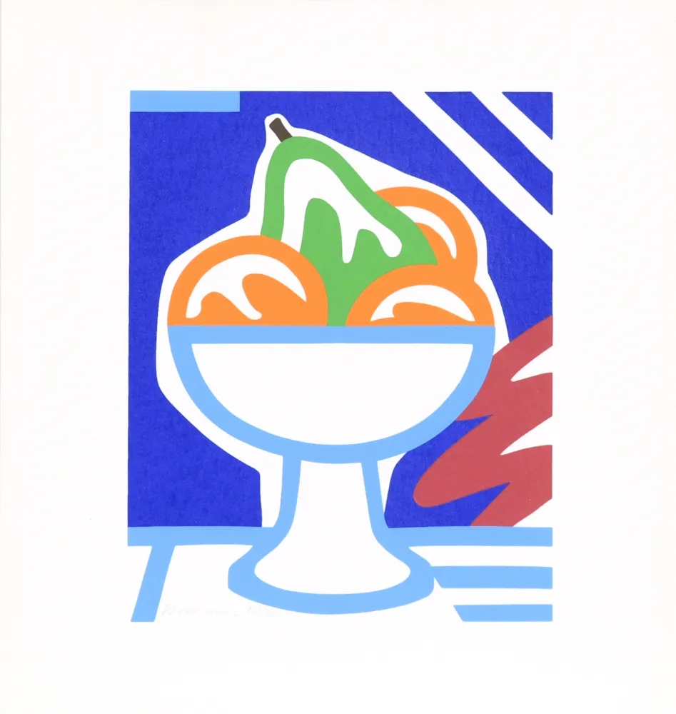 シルクスクリーン Wesselmann - Still Life with Pear and Oranges