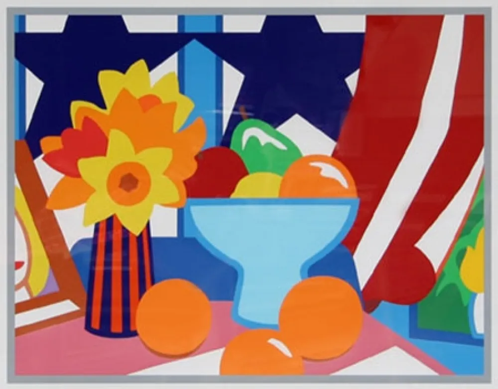 シルクスクリーン Wesselmann - Still Life with Red Curtain