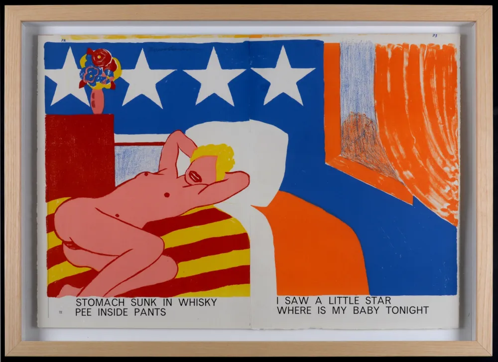 リトグラフ Wesselmann - Stomach Sunk In Whisky Pee Inside Pants, 1964 – Hand-signed & framed