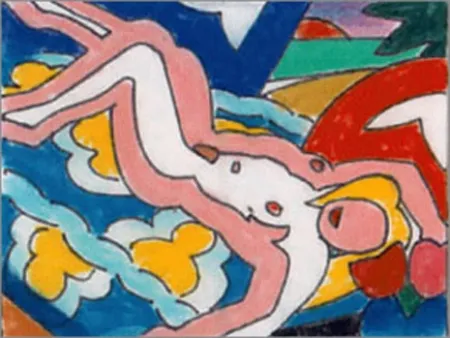 技術的なありません Wesselmann - Study for Sunset Nude with Floral Blanket