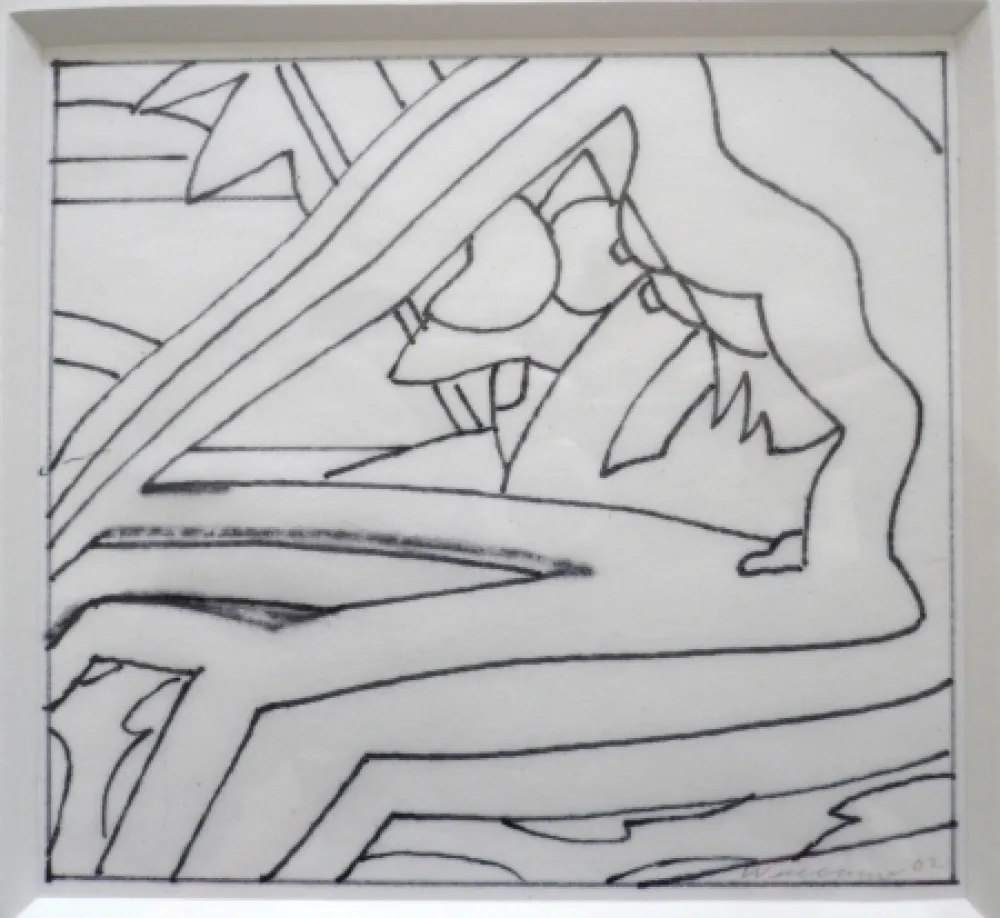 技術的なありません Wesselmann - Study for Sunset Nude with Red stockings