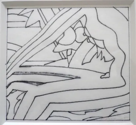 技術的なありません Wesselmann - Study for Sunset Nude with Red stockings