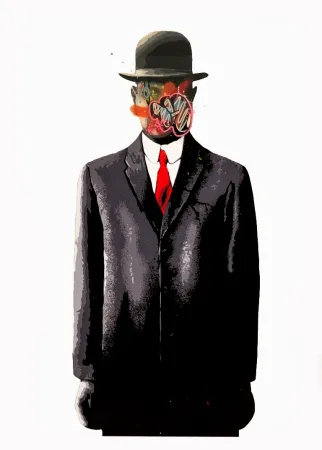 シルクスクリーン Whatson - Son of a Man (White)