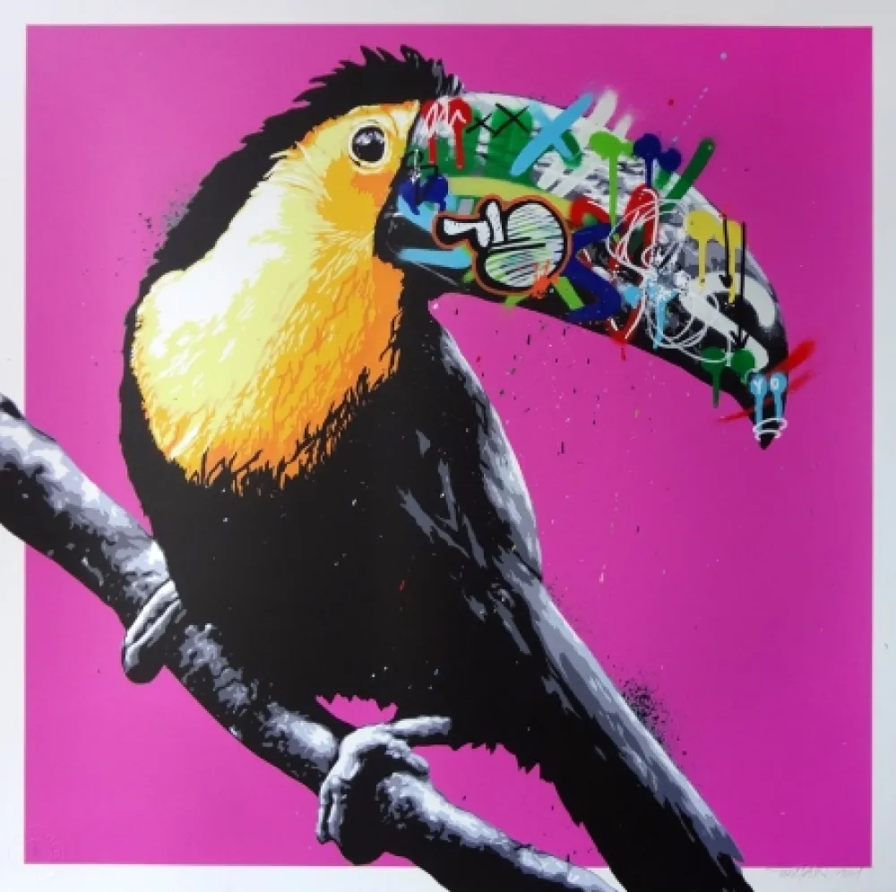 シルクスクリーン Whatson - Toucan (pink)