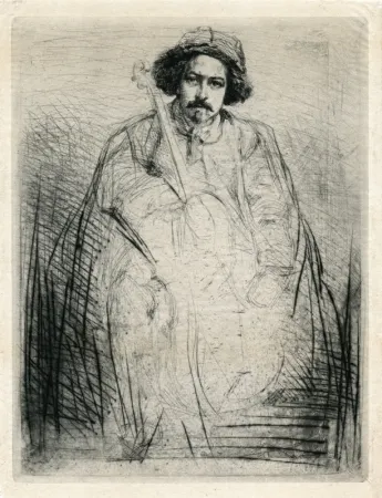 彫版 Whistler - Becquet - Plate 8 from A Series of Sixteen Etchings
