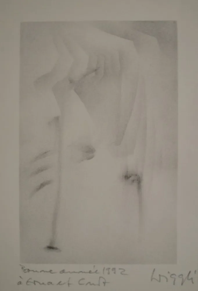 リトグラフ Wiggli - Neujahrskarte 1992